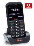 TTfone Earth Vodafone Pay As You Go Big Button UK Sim Free Mobile Phone with Huge Screen, SOS Button and Dock