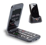 TTfone Venus 2 – Big Button Flip Mobile Phone Dual Screen Bluetooth Camera SOS Button Sim Free Black