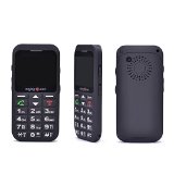 Bestore – EnjoyTone® W23 Dual SIM Big Button Quad Band GSM Senior Long standby Mobile Phone with speaking keys and SOS Emergency Key (Black)