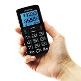 Compact Big Button Easyphone Unlocked Mobile Phone GSM SOS SIM-Free Radio Black