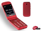 TTfone Venus PAYG Big Button Flip Mobile Phone Camera SOS Button (Virgin Mobile Pay as you go, Red)