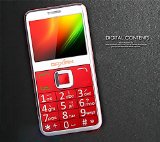 2015 NEW Original DAXIAN GST6000 V6 Mobile Phone Long Standby Loud Sound Cell Phone Old Man People Senior Junior RED emergency phone Phone