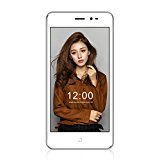 EASYSMX Leagoo Z5C latest Android 6.0 4.2 MTK Quad-Core Processer 5 inch Smart Phone IPS Display 2300 mAh Lithium Battery Dual Camera 3G Dual SIM Standby Cellphone (White)