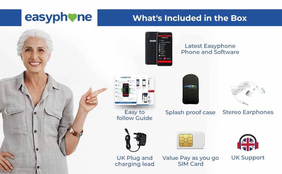 Easyphone best smartphone for elderly